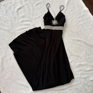 B Darlin Formal Black Full Length Dress